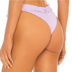 ViX by Paula Hermanny Belle Bikini Bottom Cheeky Lilac Firenze Ruffle Small